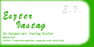 eszter vastag business card